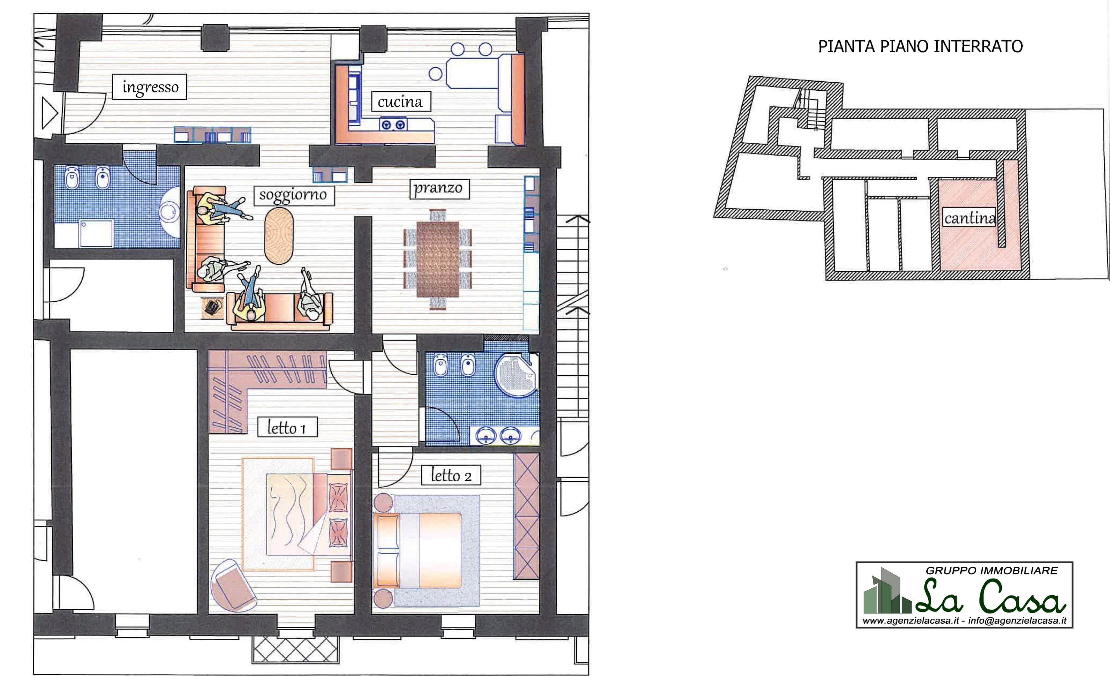 plan - Appartamento piazza Italia, Poirino - planimetria 1