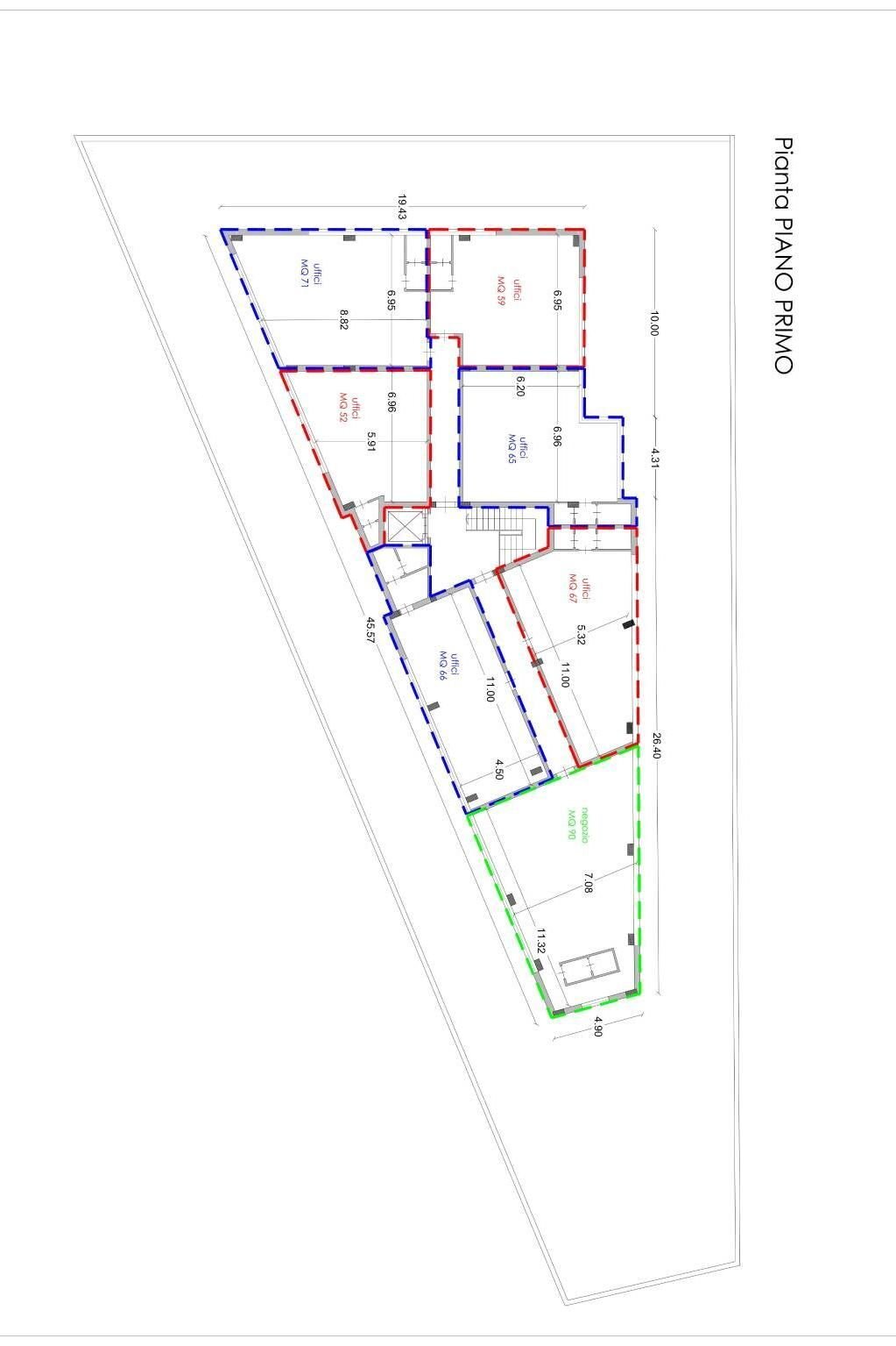 Office viale dei Platani, Cercola - floor plans 1