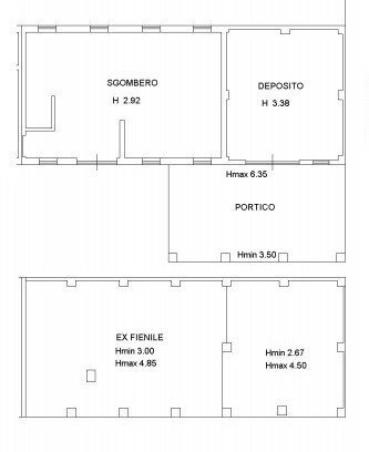 Rustic Villafalletto - floor plans 1