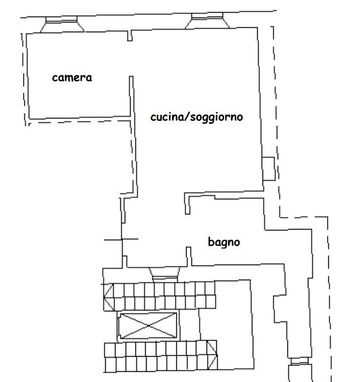 Two-room apartment Saluzzo - floor plans 1