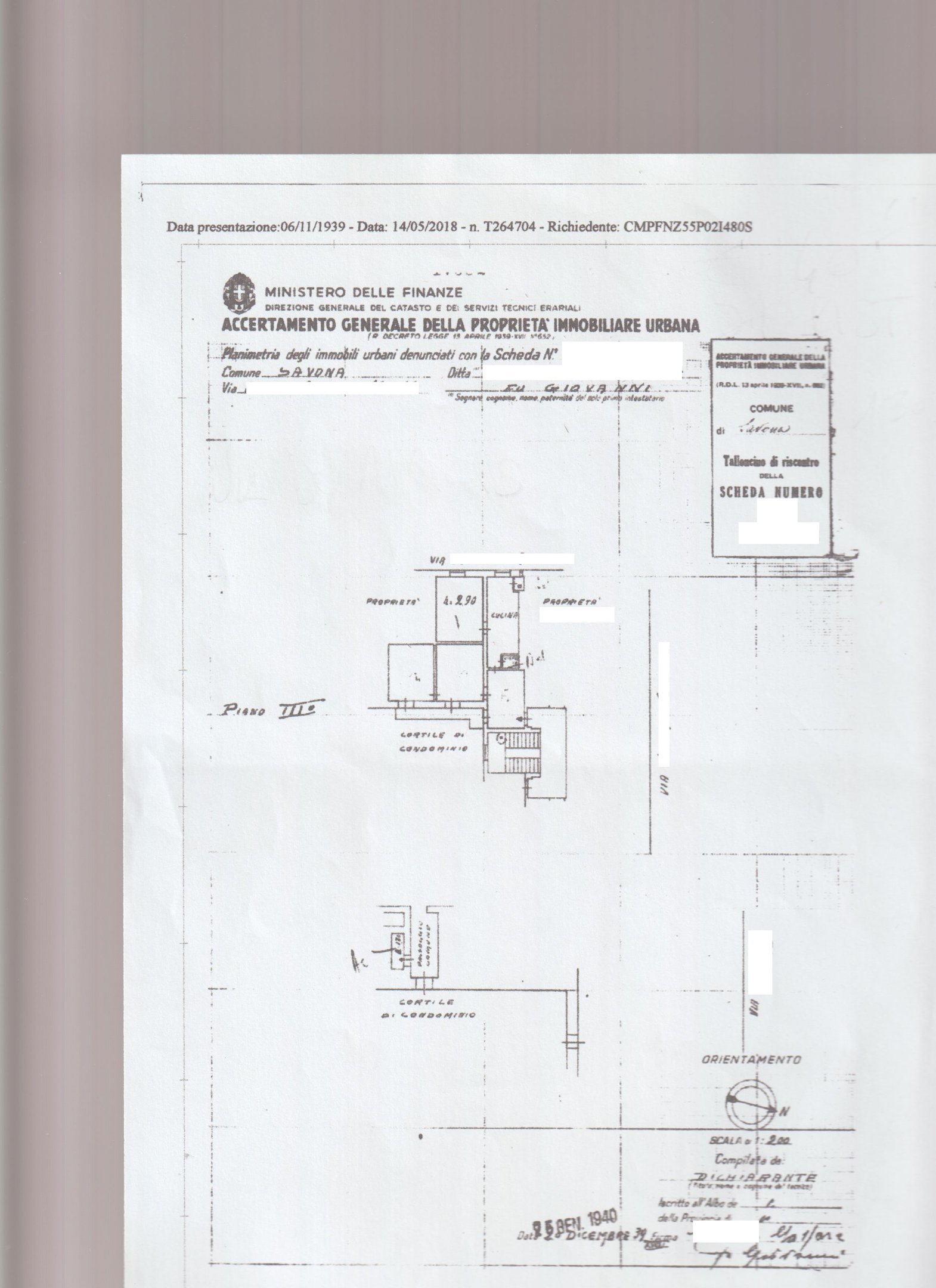 Appartamento Via  Petrarca, Savona (zona Santa Rita) - planimetria 1