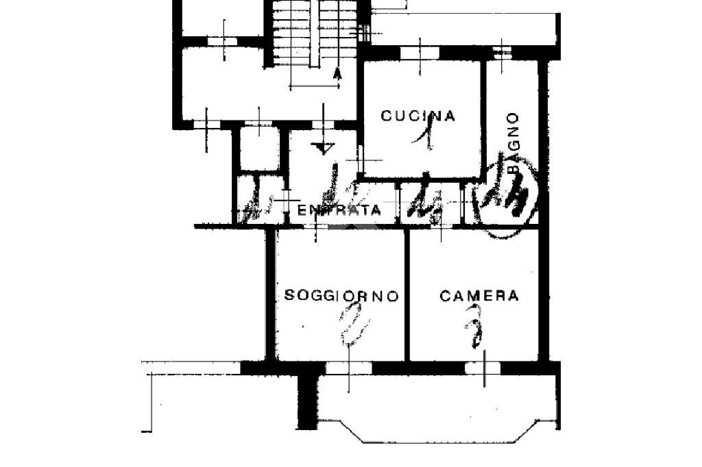 Trilocale Via tagliamento, Santhià - planimetria 1