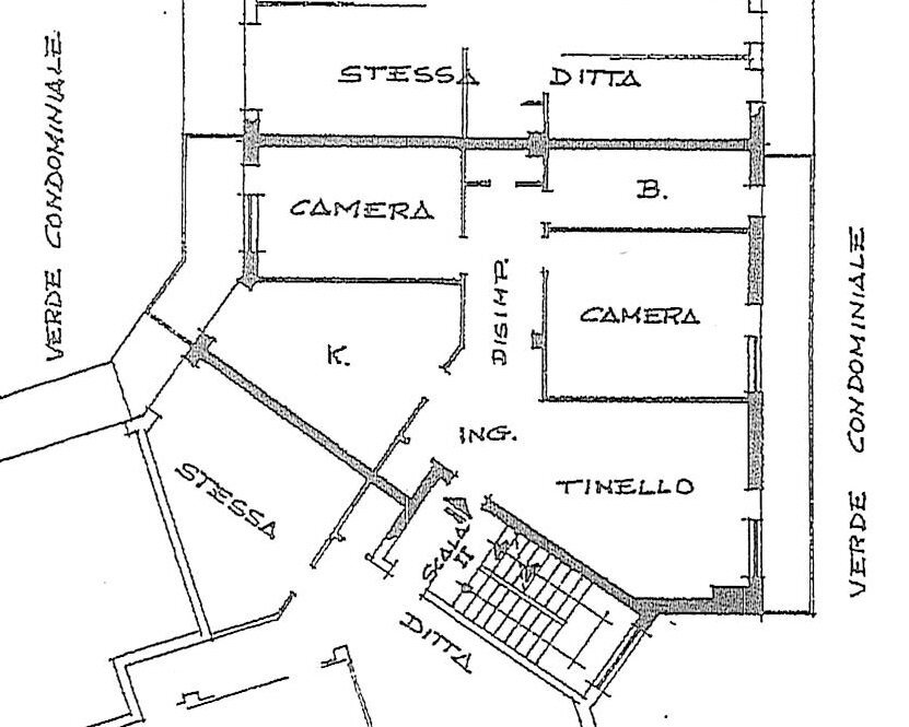 Quadrilocale via Marmora, 13, frazione Confreria, Cuneo - planimetria 1