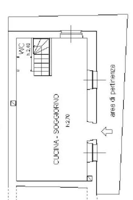 Casa indipendente via Chiera di Vasco, 25, Monastero di Vasco - planimetria 1