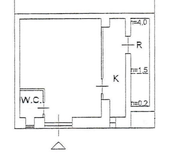 One-room apartment via Luigi Zuppetta, 95, Foggia - floor plans 1