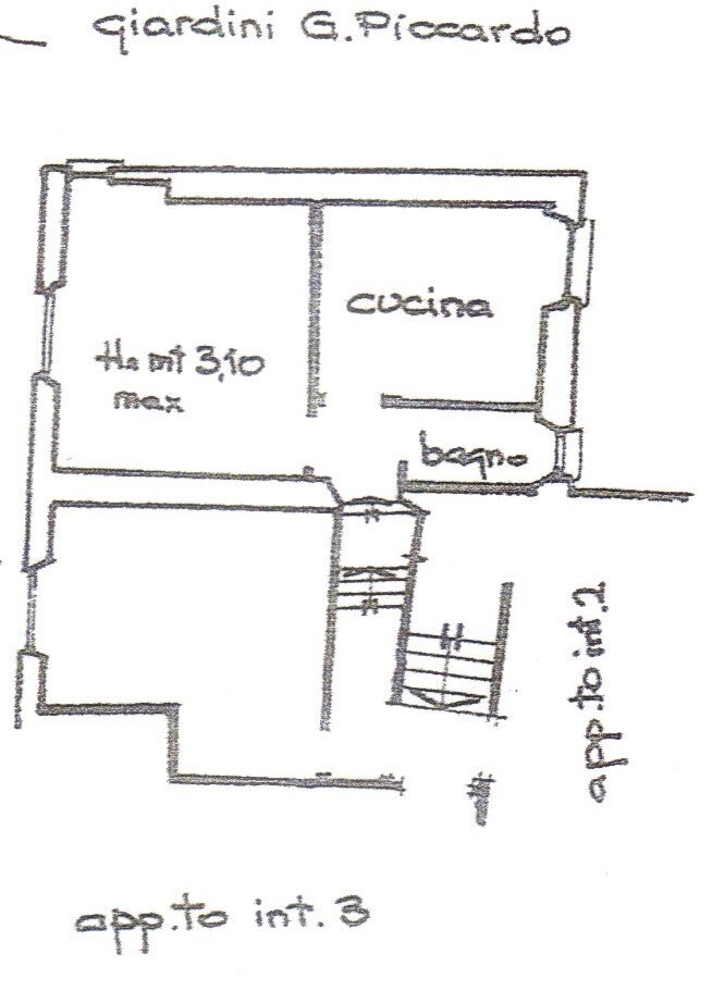 Appartamento Via Poerio, Genova (zona Voltri) - planimetria 1