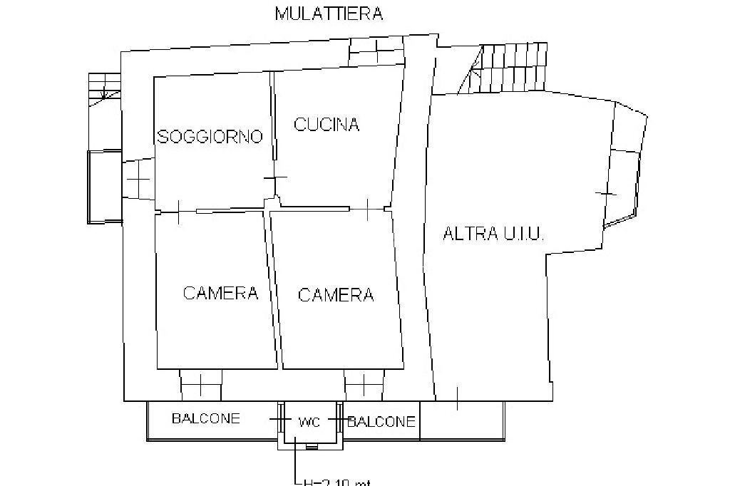 Casa indipendente Frazione Mecca, Monastero di Lanzo - planimetria 1