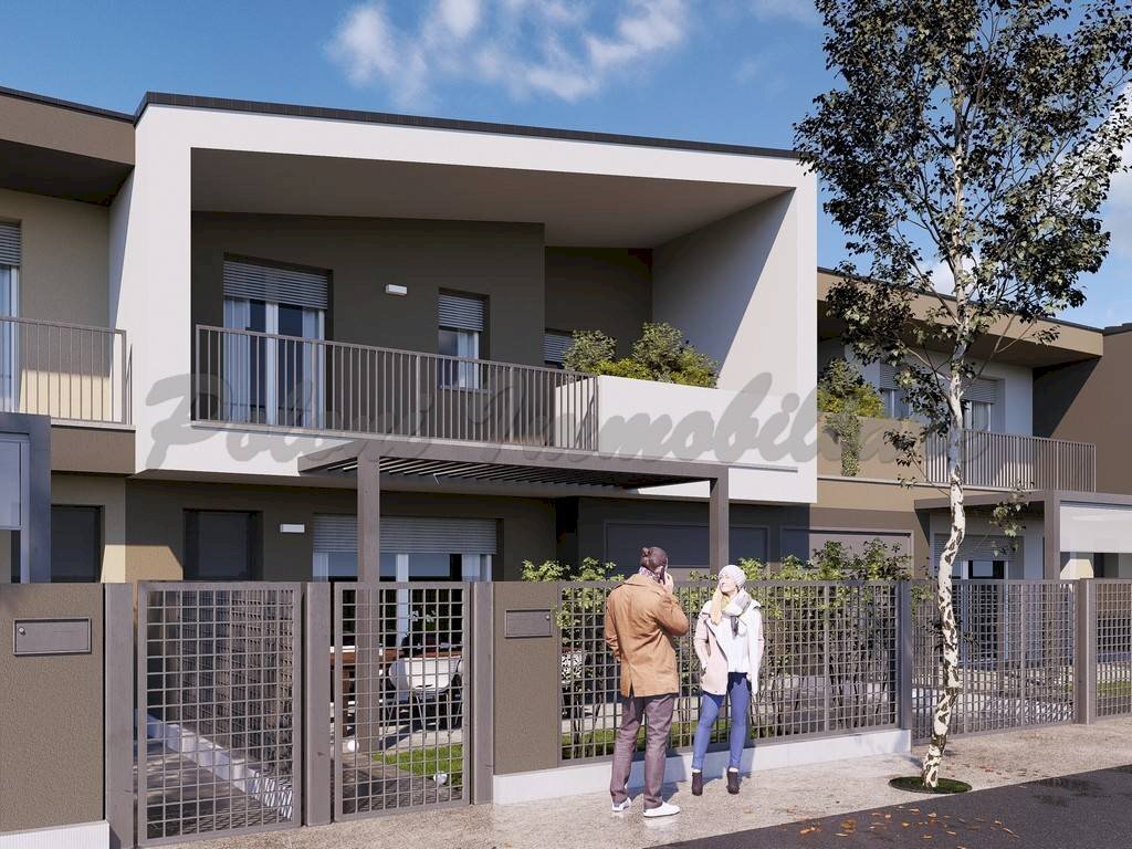 Facciata - Villa a Schiera San Paolo d'Argon - foto 1