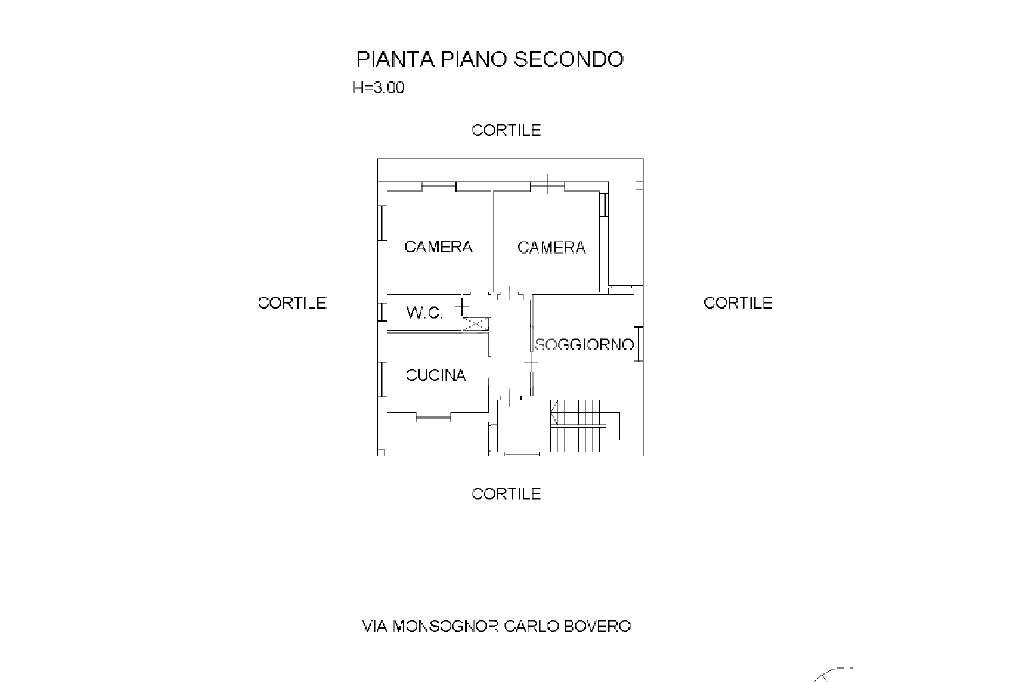 Quadrilocale Via Monsignor Carlo Bovero, Giaveno - planimetria 1