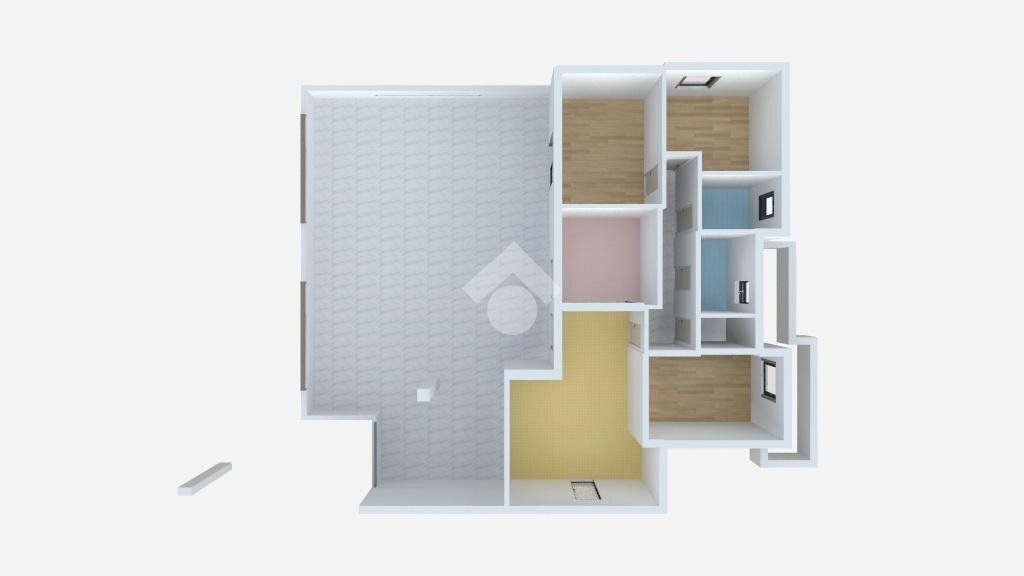 Four-room apartment Via Gioacchino Rossini, San Giuliano Milanese - floor plans 1