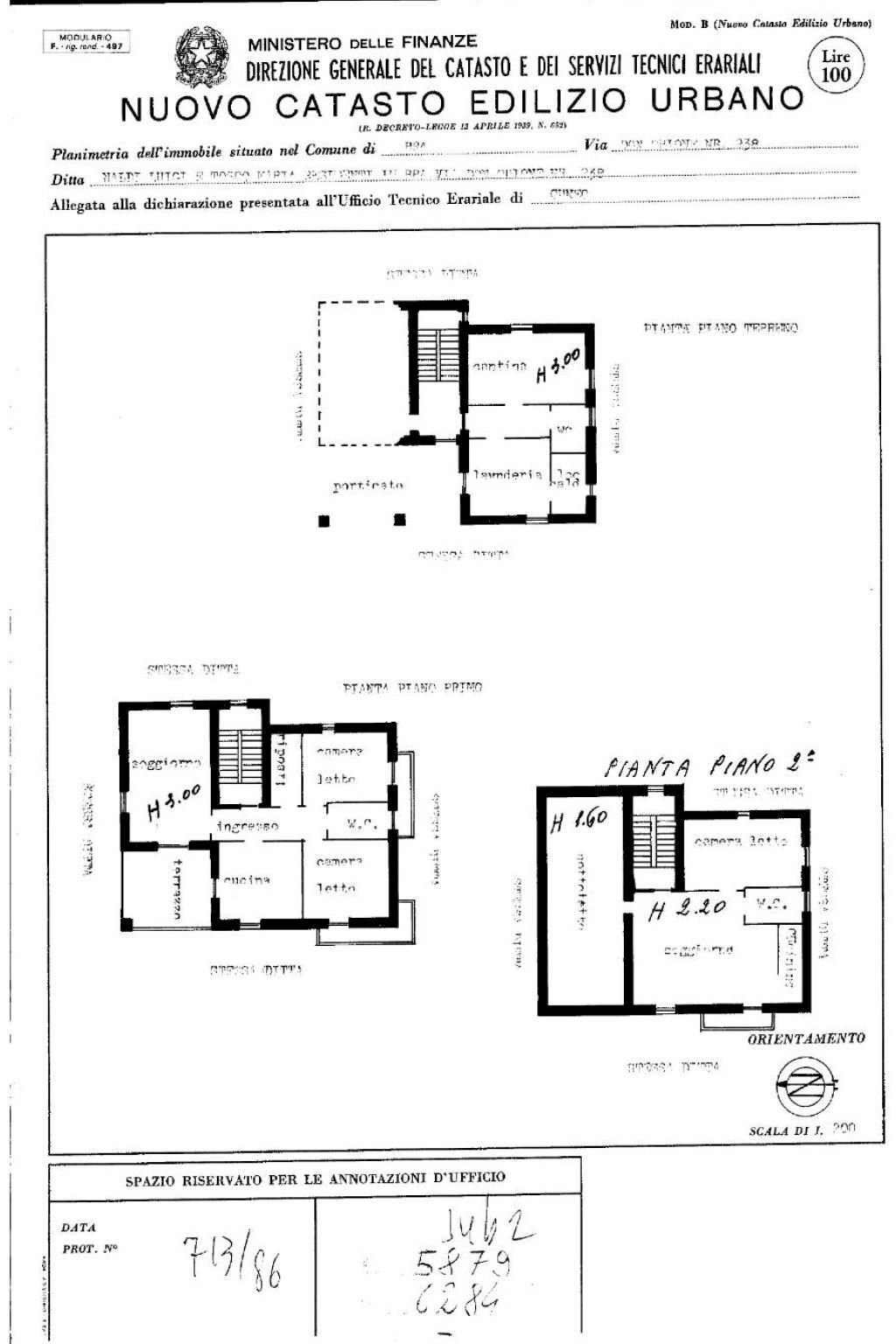 Villa via Don Luigi Orione, 238, Bra - planimetria 1