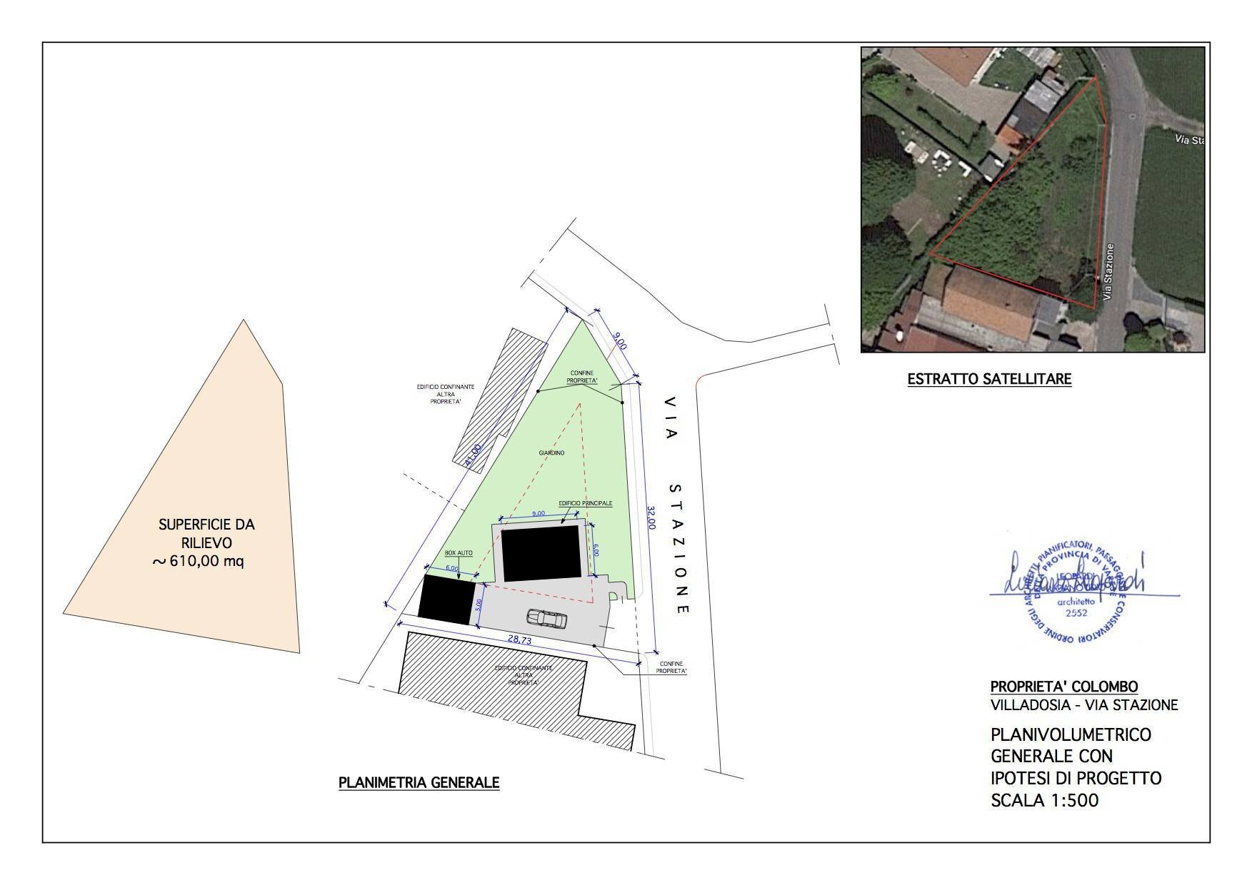 Building land via Stazione, Casale Litta - floor plans 1