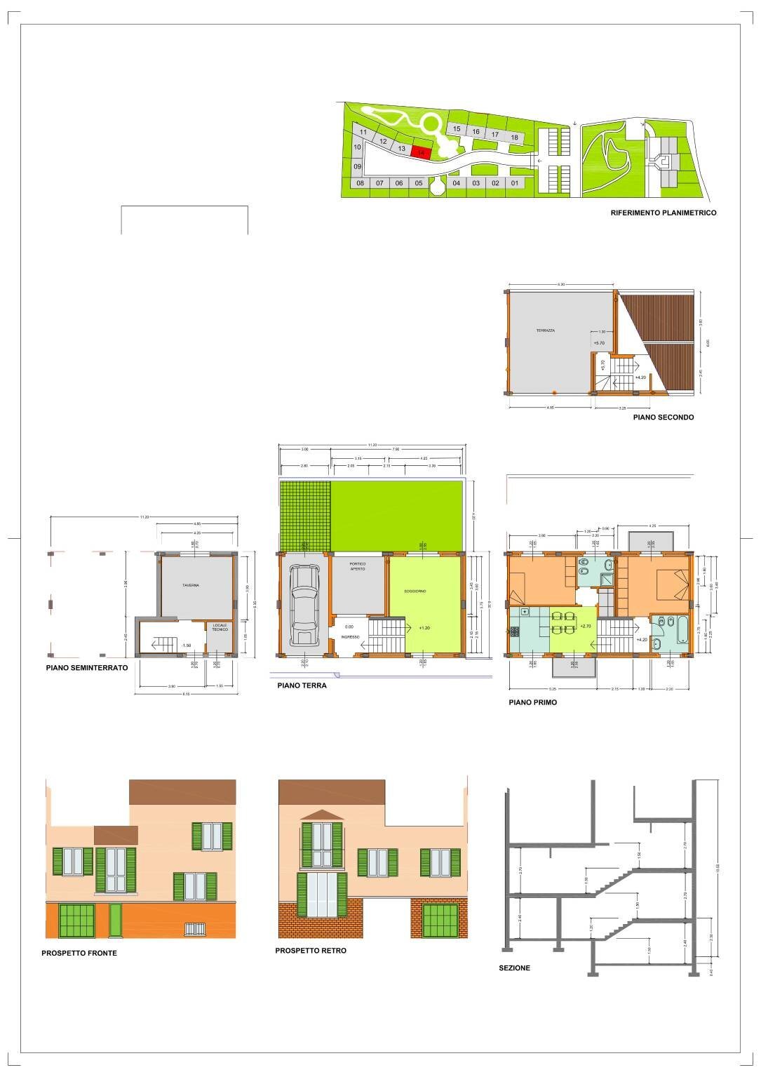 Villa a Schiera via Roggia Molinara, 6, Biandrate - planimetria 1