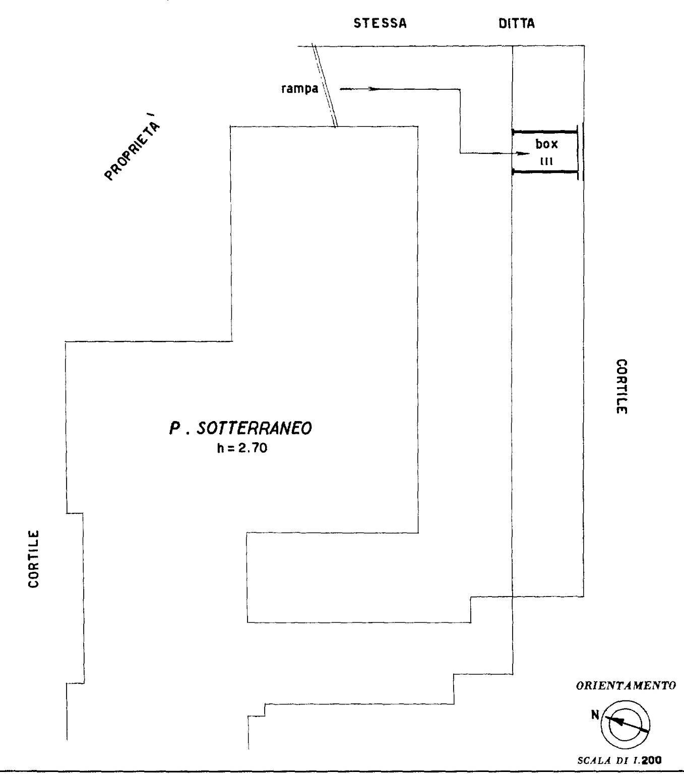 Box via Francesco Petrarca, 102, Venaria Reale - planimetria 1