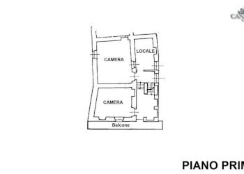 planimetria piano primo - Casa indipendente via Garibaldi, 8a, Traversella - foto 36
