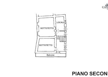 planimetria piano secondo - Casa indipendente via Garibaldi, 8a, Traversella - foto 37