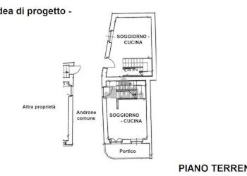 idea di progetto piano terreno - Rustico via cesare battisti, 32, Favria - foto 20