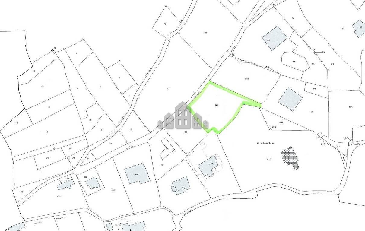 Terreno edificabile Regione Piani, snc, Val di Chy - planimetria 1