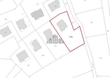 estratto di mappa - Villa Fraz. Pranzalito - Via Canton Rovano, 1, San Martino Canavese - foto 28