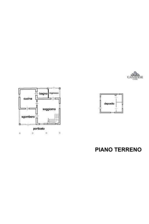 Casa indipendente strada della gatta, 15, Val di Chy - planimetria 1