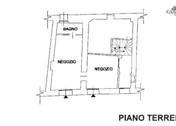 planimetria piano terreno - Negozio via Del Municipio, 14, Ozegna - foto 11