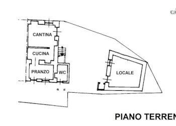 planimetria piano terreno - Casa indipendente via dei fiori, 3, Val di Chy - foto 34