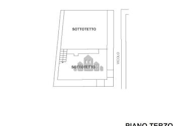 Planimetria terzo piano - Casa indipendente via Dei Rosari, 1, Locana - foto 23