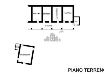 planimetria piano terreno - Casa indipendente Località Lombarnero, 26, Canischio - foto 25
