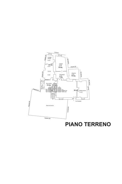 Bar Tavola Calda - Fredda via Garibaldi, 5, Valchiusa - planimetria 1