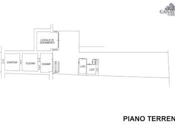 planimetria piano terreno - Independent house piazza Ricardi, 5, Valchiusa - photo 24