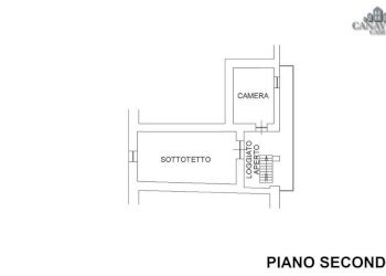 planimetria piano secondo - Independent house piazza Ricardi, 5, Valchiusa - photo 27