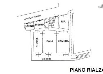 Planimetria piano rialzato - Casa indipendente via delle rogge, 3, Locana - foto 42