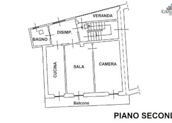 Planimetria secondo piano - Casa indipendente via delle rogge, 3, Locana - foto 44