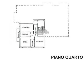 Planimetria piano quarto - Quadrilocale via Michelangelo, 6, Cuorgnè - foto 19