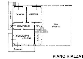 Planimetria piano rialzato - Three-room apartment strada Navetta, 14, Pont-Canavese - photo 28