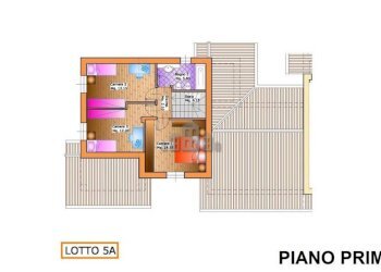 planimetria piano primo - Villa via Pasquere, 19, Colleretto Giacosa - foto 11
