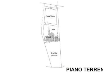 planimetria piano terreno - Casa indipendente via costeggio, 27, Val di Chy - foto 26