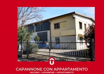 MILZANO - CAPANNONE + APPARTAMENTO.png - Laboratorio Via Giacinto Bianchi 7, Milzano - foto 1