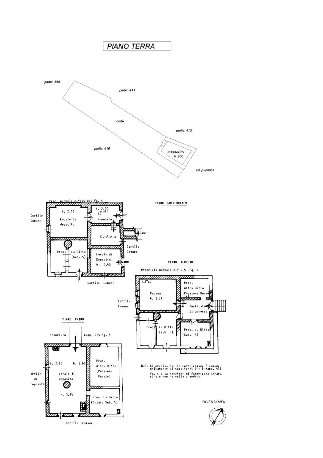 Rustico Borgata Reinero, Marmora - planimetria 1