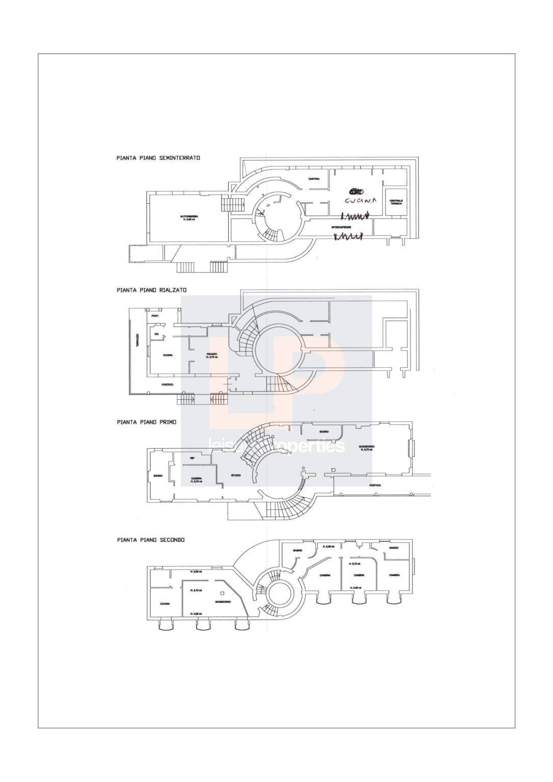 Villa via Girasole, Verbania - floor plans 1