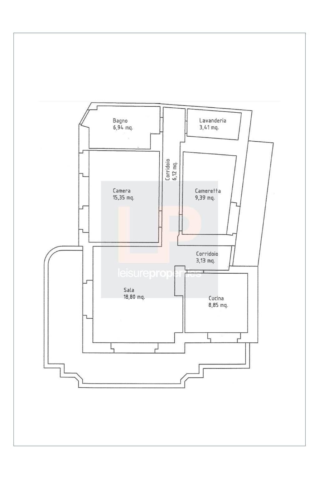 Three-room apartment via Statale, 134, Valsolda - floor plans 1