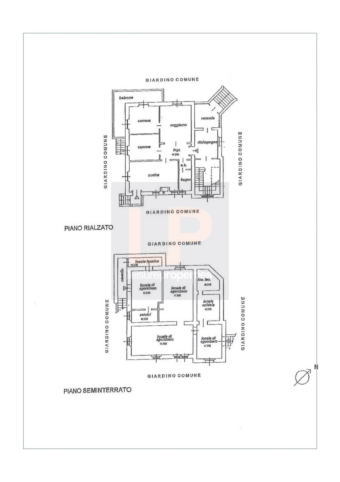 Villa via Cesare Battisti, 7, Porto Valtravaglia - floor plans 1