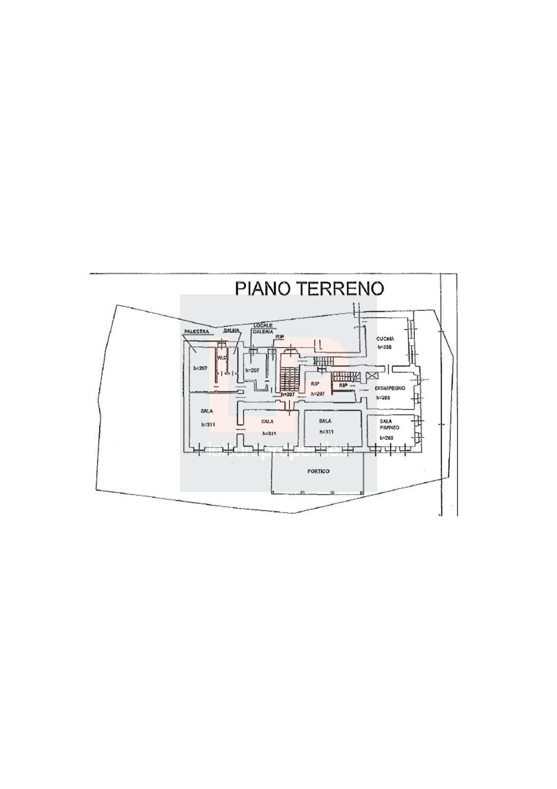 Villa SS33 del sempione, Stresa - planimetria 1