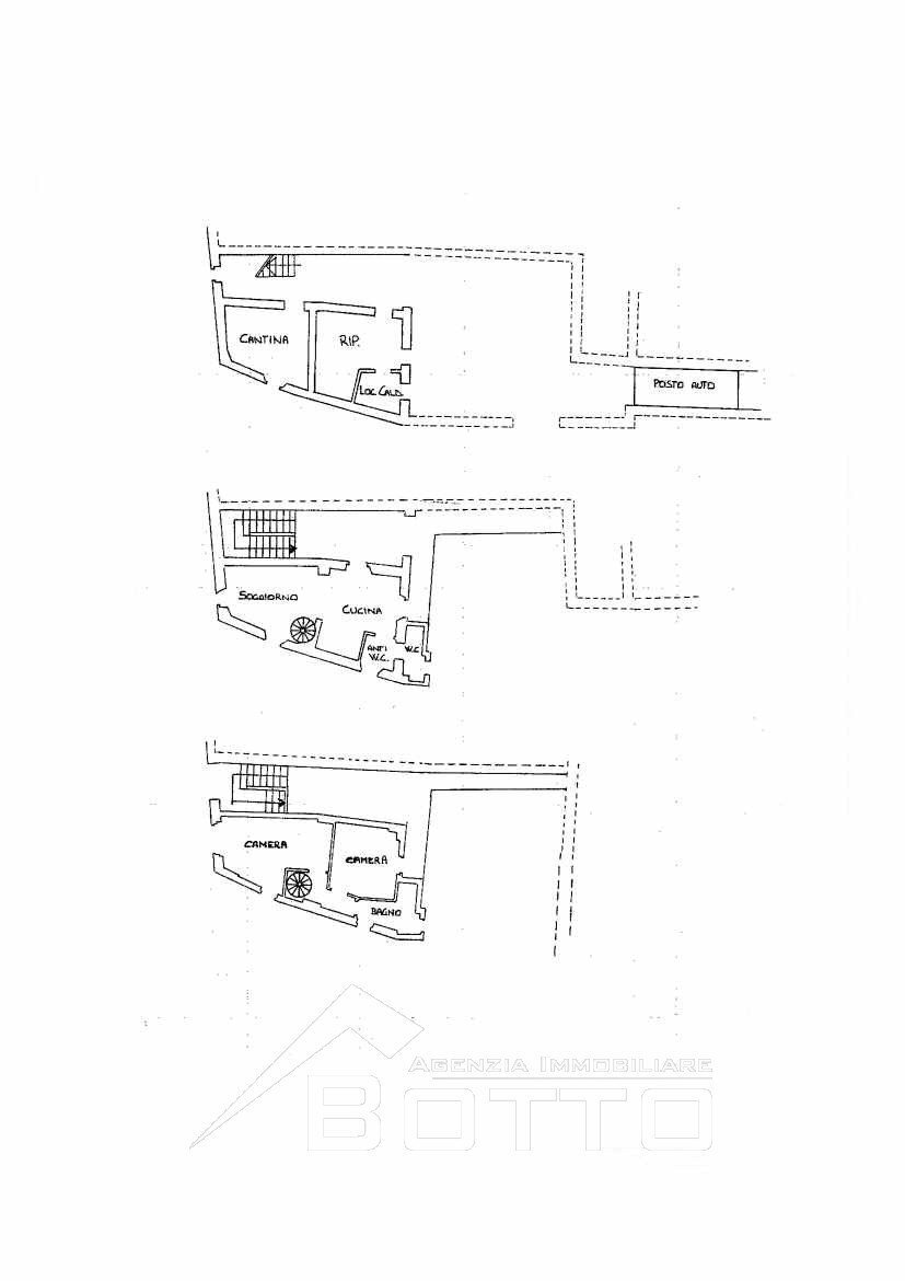 Four-room apartment via giacomo ravizza 8, Soriso - floor plans 1