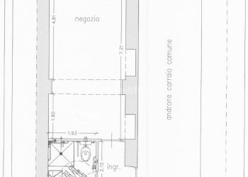 planimetria negozio Via San Donato 4 Cappiello.jpg - Commercial Premises Via San Donato, Torino - photo 3
