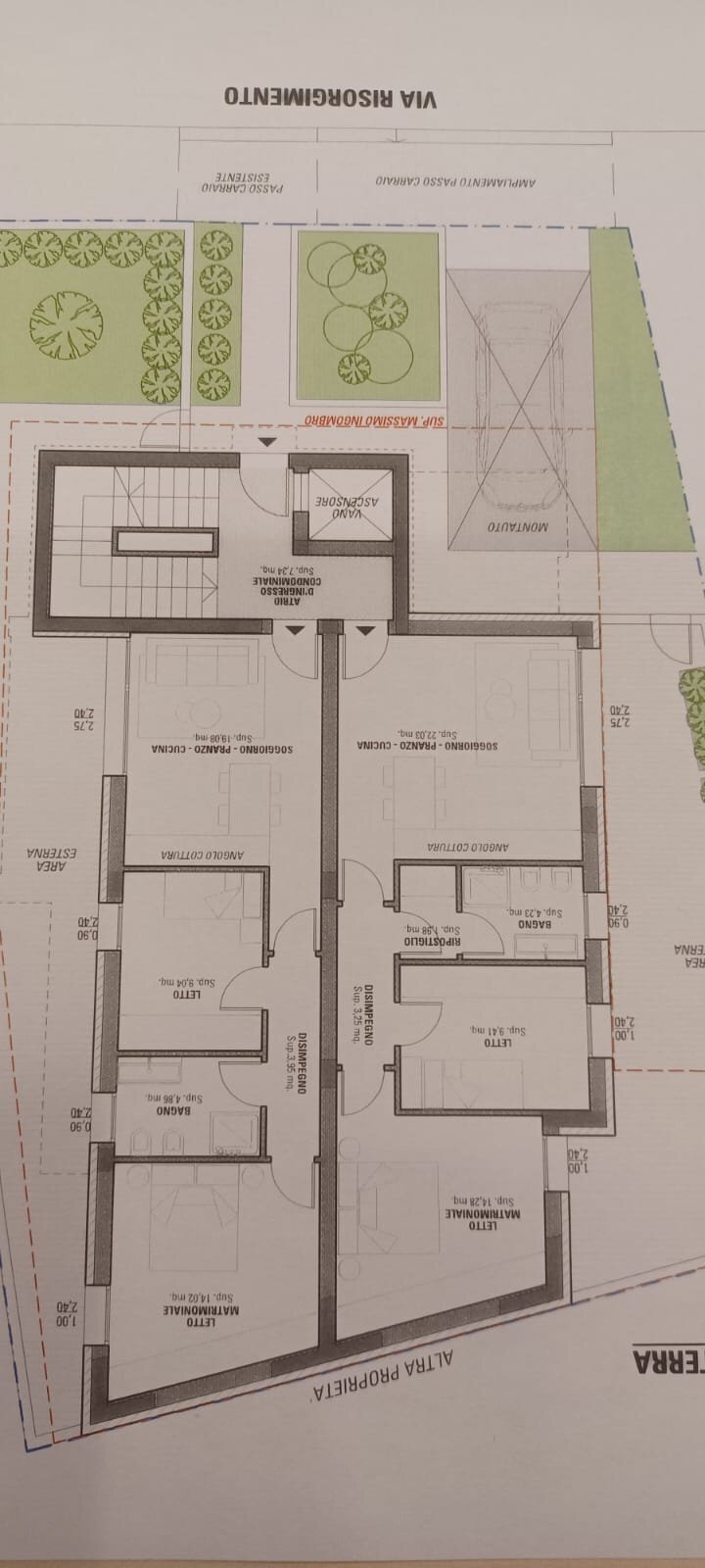 Three-room apartment via nazario sauro, 18, Cattolica - floor plans 1