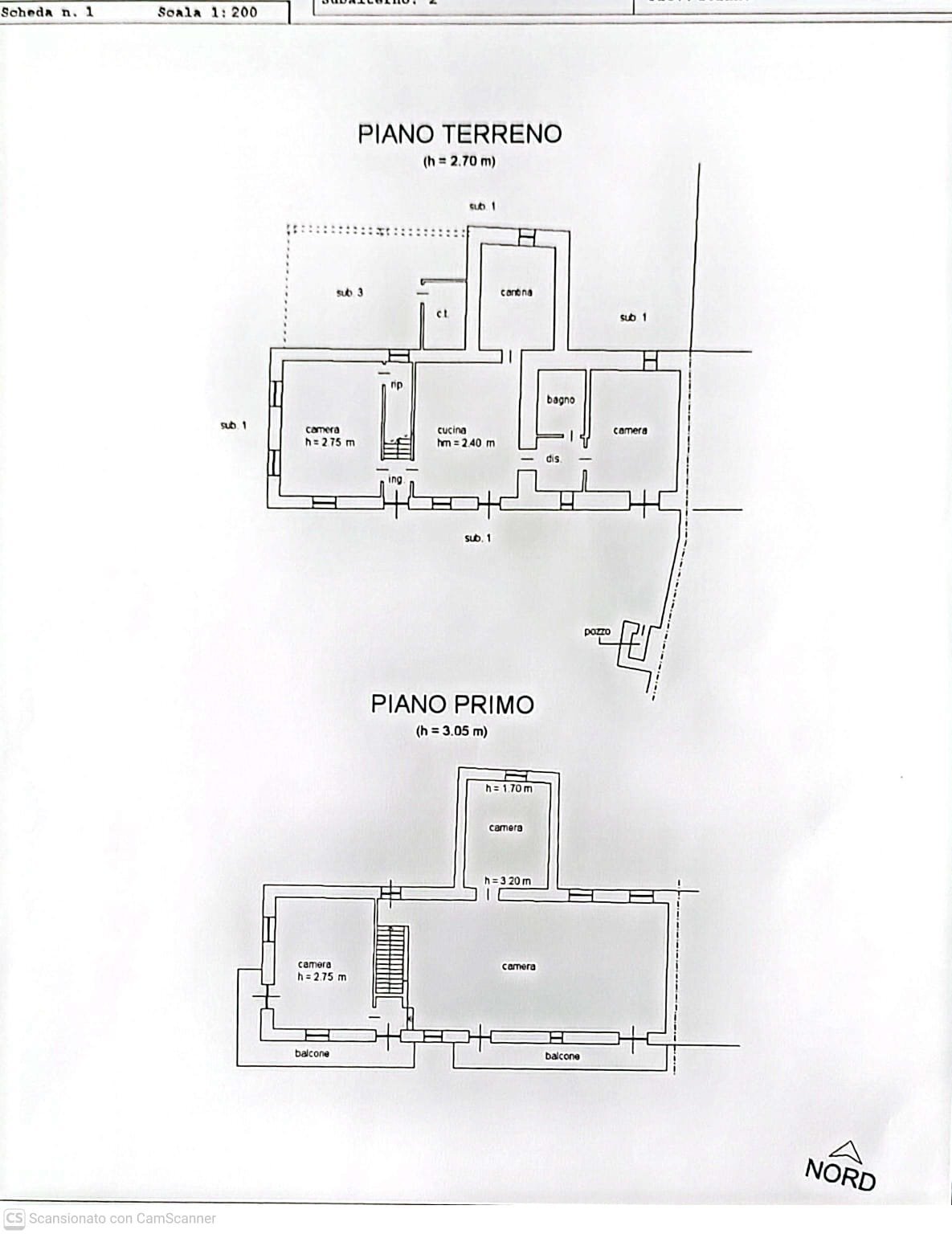 Independent house Via Malora, 16, Envie - floor plans 1