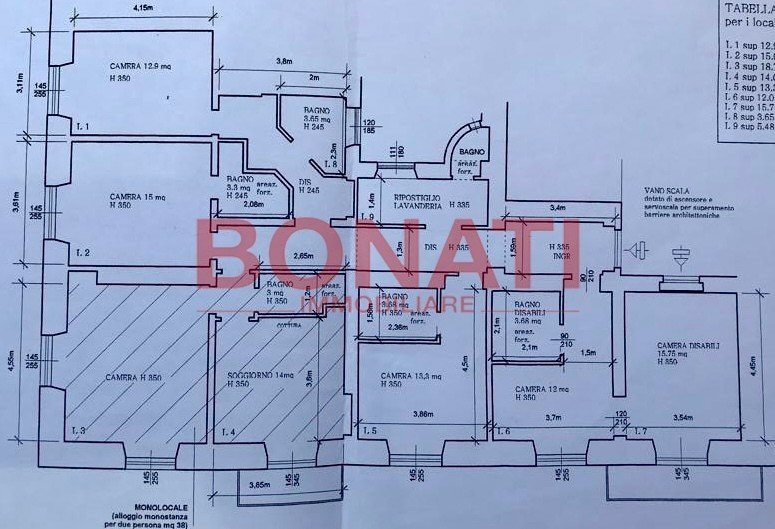 Appartamento La Spezia - planimetria 1