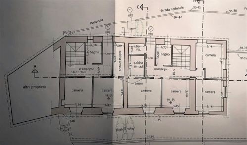 Appartamento via Chiesa Vecchia di Bana, Camogli - planimetria 1