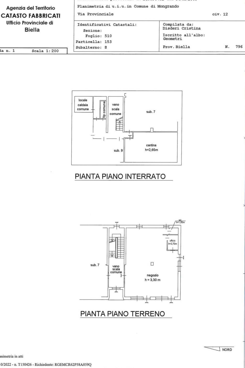 Shop via Provinciale, 12, Mongrando - floor plans 1
